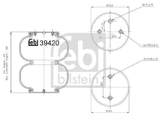 Bellow, air suspension